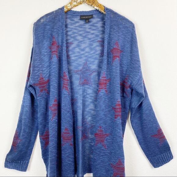Lane Bryant • Blue And Red Star Cardigan - Picture 10 of 15